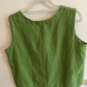 NWT Cut Loose pinhole sleeveless top, Large